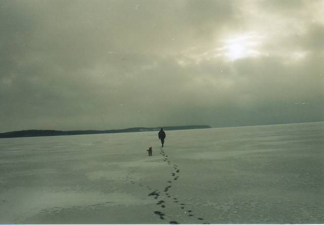 Frostbodden with dog