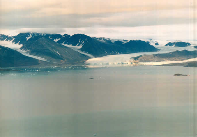 Calving glacier